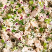 Albacore Tuna Salad  · Cold salad with shredded tuna.
