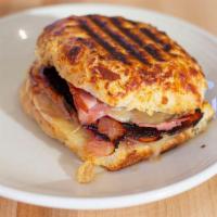 Grilled Ham and Cheddar · *North Country ham, Atwater's homemade strawberry jam, cheddar cheese on our cheddar biscuit.