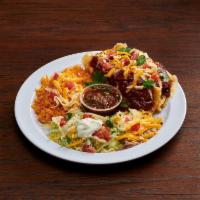 2. 3 Enchiladas Combo · Choice of cheese, chicken or beef. Served with rice and beans.  Anything else added to this ...