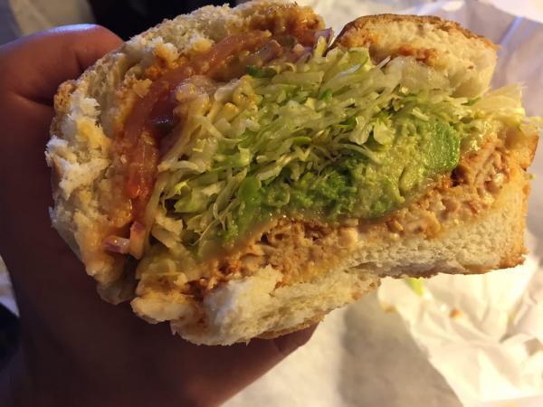 Gotti Sandwich · Mortadella, ham, salami, artichoke hearts, provolone cheese and aioli sauce on sourdough roll.