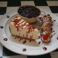 Dessert Sampler · Cannoli, cheesecake, and tiramisu.