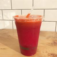 16 oz. Nourished Juice · Beet, apple, carrot, ginger and lime.