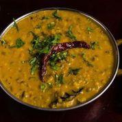 Langarwali Daal · A five daal preparation topped with cilantro and dried red chili