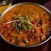 Rajma · Curried kidney beans with onions and tomatoes
