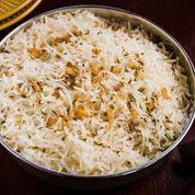 Jeera Ghee Rice · Tempered cumin and clarified butter.