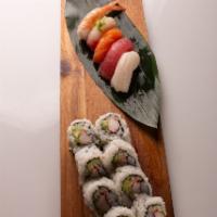 Sushi Assorted Combo · 7 pieces. Chef choice nigiri and California roll.