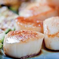 Scallops Hibachi Dinner · comes with house salad & fried rice