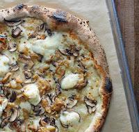 Sophia Pizza · Bufala, cipollini onions, roasted mushrooms, white truffle oil.