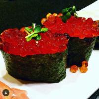 Ikura Nigiri Sushi · Salmon roe. 