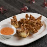 5 Crab Puffs · Wontons filled with cream cheese, imitation crab meat with plum sauce.