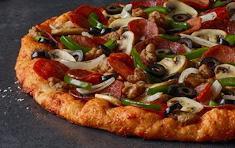 King Arthur’s Supreme Pizza · Pepperoni, Italian sausage, salami, linguica, mushrooms, green peppers, yellow onions, black...