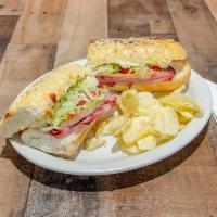 Special Club Sub · Honey ham and turkey breast slices with mozzarella cheese and baked to perfection. Topped wi...