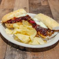 Dock BBQ Sub · An Indiana favorite. Piles of our crumbled sausage and a generous topping of mozzarella chee...