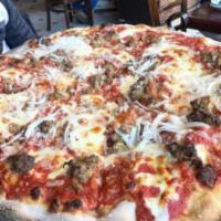 Meatball Parmigiana Pizza · No substitutions, no modifiers accepted.