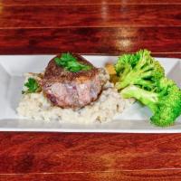 Beef Tenderloin Plate · 8 oz. grilled beef tenderloin, served with creamy mashed potatoes, and a side os seasonal ve...