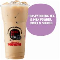 Oolong Mik Tea · Oolong tea, non-dairy milk powder, and sugar