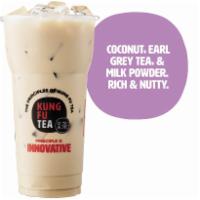 Coconut Milk Tea · Black tea, non-dairy milk powder, coconut powder, and sugar cane