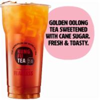 Kung Fu Oolong Tea · Freshly brewed oolong tea and cane sugar