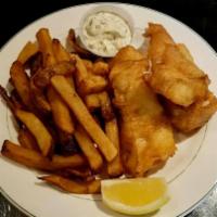 Fish & Chips · Our fan favorite battered fish fillets with fries