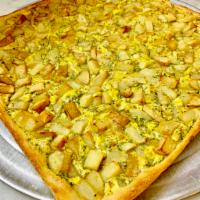 OMELETTE PIZZA · A SQUARE CRUST WITH DICED POTATO,EGG AND CHEESE