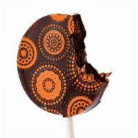 Lollipop - Almond Butter & Chocolate (v) · Chocolate lollipops filled with creamy almond butter.