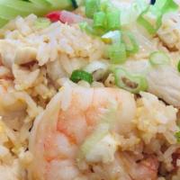 Fried Rice... · With EGG, white onion, tomato, garnished with cucumber, green onion, cilantro, black pepper,...