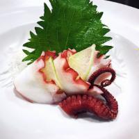 S14. 3 Pieces Octopus Sashimi a la Carte · Tako. Cooked.