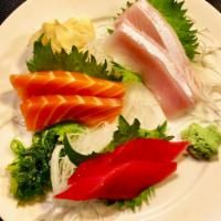 Sashimi Mix · 2 tuna, 2 yellowtail, 2 salmon