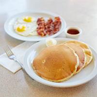 Chef’s Special · Waffle, pancakes, or French toast with 2 eggs, 4 strips of bacon, 2 large sausages, or ham.