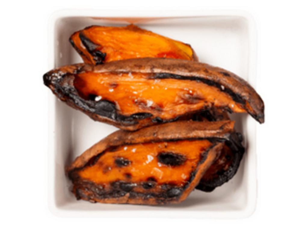 Sweet Potatoes (Warm) · with olive oil and Maldon sea salt