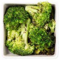 Charred Broccoli (Warm) · with olive oil, salt and pepper