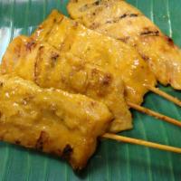 A1. Chicken Satay · served with peanut sauce