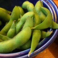 Edamame · Steamed green soybeans.