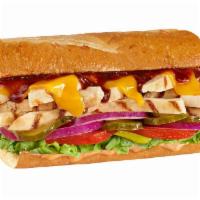 #39 BBQ Chipotle Chicken · All-natural, rotisserie-style chicken covered with melted cheddar cheese, and drizzled with ...