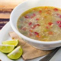 Aguadito Soup - Bowl · A soothing Peruvian classic. Chicken, rice and cilantro soup.
