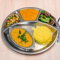 Daal Lentil Meal · Meal includes Rice, Daal Lentil, Chopped Pickled Salad and Green Chutney. Slow simmered Lent...