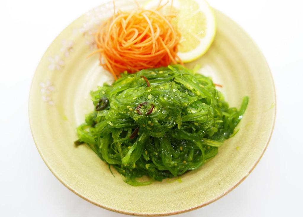 Wakame Salad  · Seaweed salad in sweet dressing.