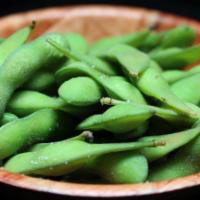 Edamame · Boiled green soybean.