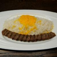 Shami Kabob · 1 skewer ground beef, seasoned with onions and spices. Kabob dishes are served with select w...