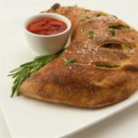 Quattro Formaggio Calzone · Cheese calzone. Use it as a base to create your own calzone. A blend of ricotta, mozzarella,...