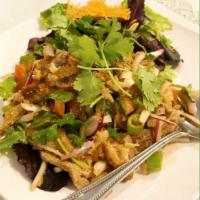 Larb Salad · Choice of meat (ground chicken, ground pork, beef, or duck) lime juice, onion, chili, mint l...