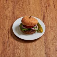 100% Beef Burger · Fresh ground beef burger cooked to your liking.