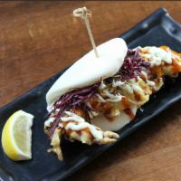 Soft Shell Crab Bun · Crab that has recently molted and still has a soft shell.