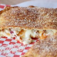 Ham and Cheese Stromboli · Ham and cheddar cheese.