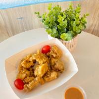 Chicken Tempura · 8 pieces of Japanese Style Chicken Tempura with Crispy batter and Homemade Sauce