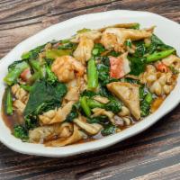 Cantonese Noodle (choice of 1 meat) · Wide flat white rice noodle stir fried in oyster sauce with Chinese broccoli and eggs
With a...