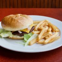 Original Cheeseburger · Topped with lettuce, tomato, red onion and mayonnaise.