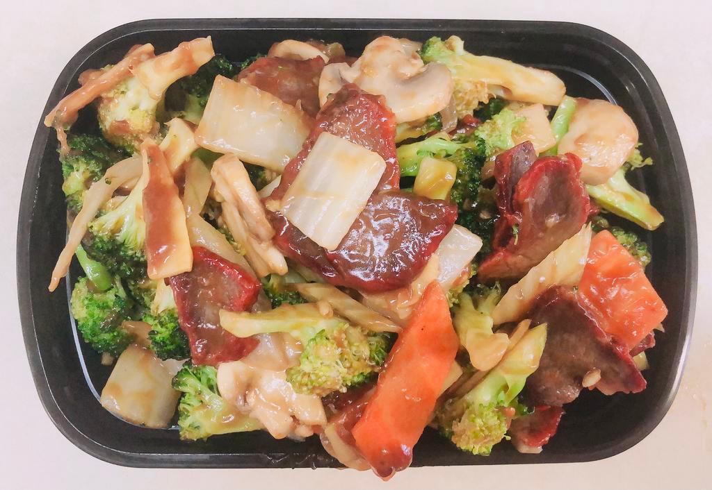 66.什菜叉烧 Roast Pork with Mixed Vegetables · 