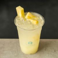 Pineapple Lemonade · Made with 100% hand pressed lemons, fresh fruit and cane sugar. Made fresh daily.