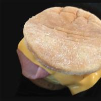 Hamlet Sandwich · Ham, cheese, and egg, bagel or English muffin.